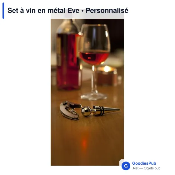 Set à vin en métal Eve - Image 3