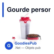 Gourde personnalisable avec logo pour entreprise - 900ml - Miniature 1