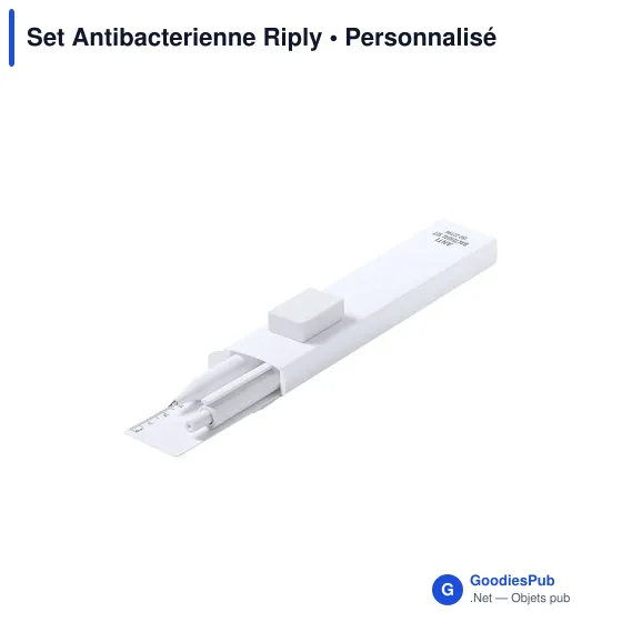 Stylo antibactérien personnalisable avec logo pour entreprise - Image 3