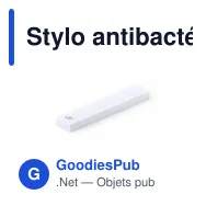 Stylo antibactérien personnalisable avec logo pour entreprise - Miniature 6