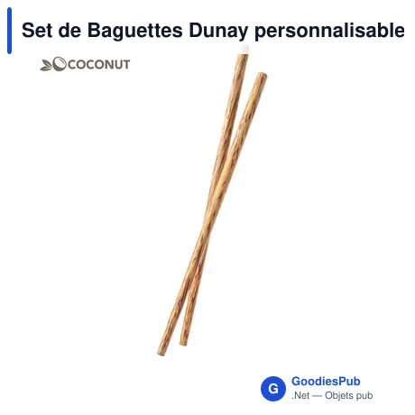 Set de Baguettes Dunay personnalisables avec logo pour entreprises