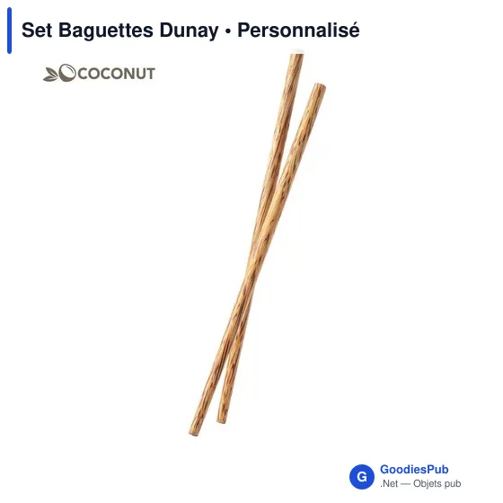 Set de Baguettes Dunay personnalisables avec logo pour entreprises - Image 1