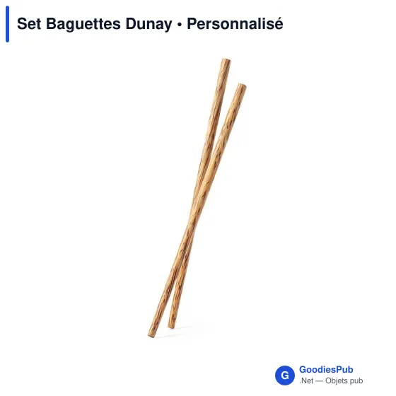 Set de Baguettes Dunay personnalisables avec logo pour entreprises - Image 2