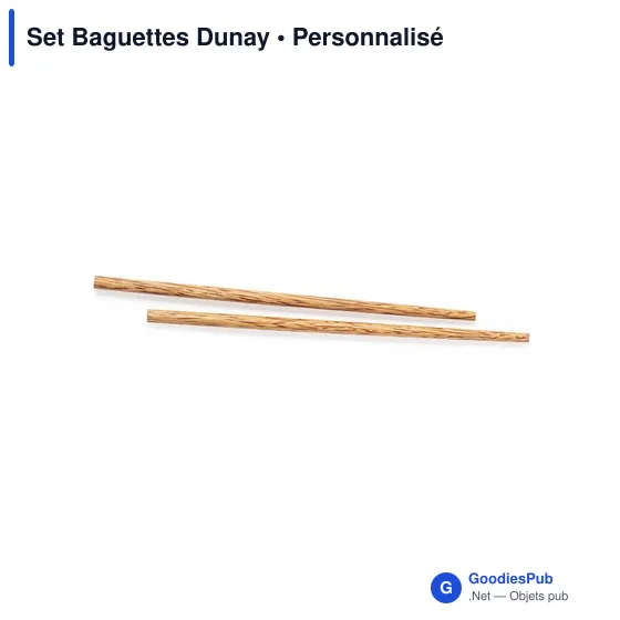Set de Baguettes Dunay personnalisables avec logo pour entreprises - Image 3