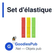 Set d'élastiques de musculation personnalisable avec logo - Bork - Miniature 1