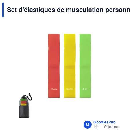 Set d'élastiques de musculation personnalisable avec logo - Bork
