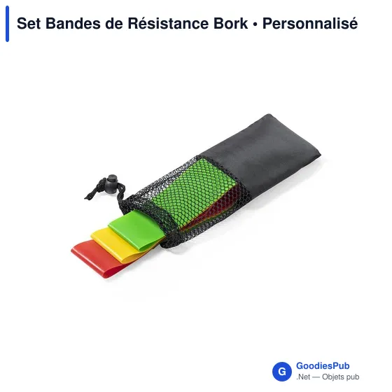 Set d'élastiques de musculation personnalisable avec logo - Bork - Image 2