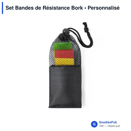 Set d'élastiques de musculation personnalisable avec logo - Bork - Image 3