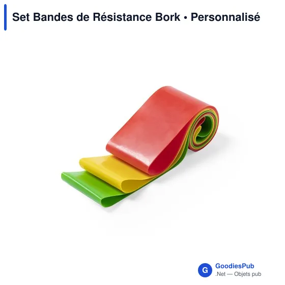 Set d'élastiques de musculation personnalisable avec logo - Bork - Image 4