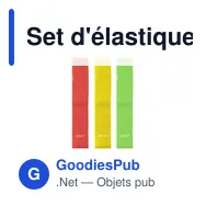 Set d'élastiques de musculation personnalisable avec logo - Bork - Miniature 5