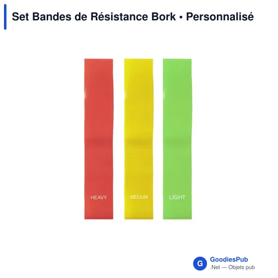 Set d'élastiques de musculation personnalisable avec logo - Bork - Image 5