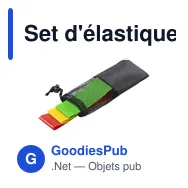 Set d'élastiques de musculation personnalisable avec logo - Bork - Miniature 6
