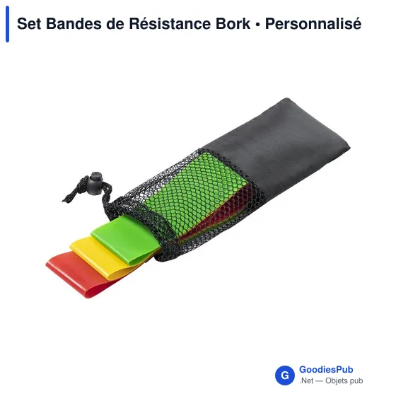 Set d'élastiques de musculation personnalisable avec logo - Bork - Image 6