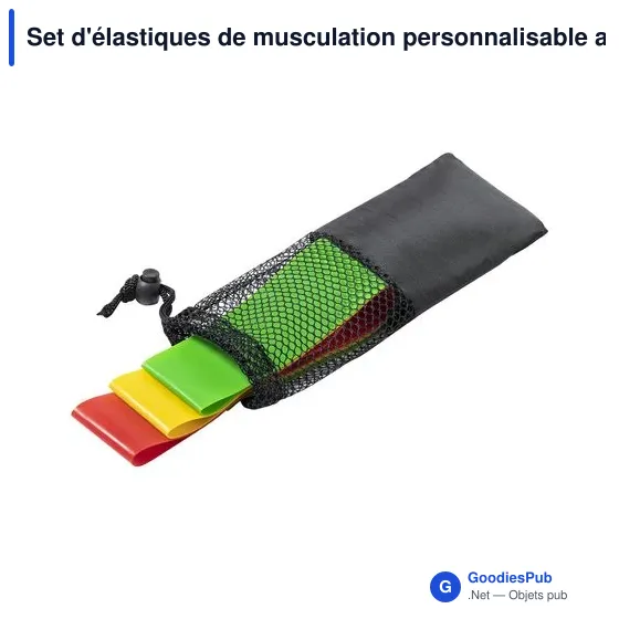Set d'élastiques de musculation personnalisable avec logo - Bork - Image 7