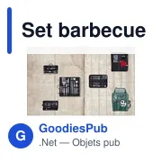 Set barbecue personnalisable avec logo - Accessoires barbecue - Miniature 2
