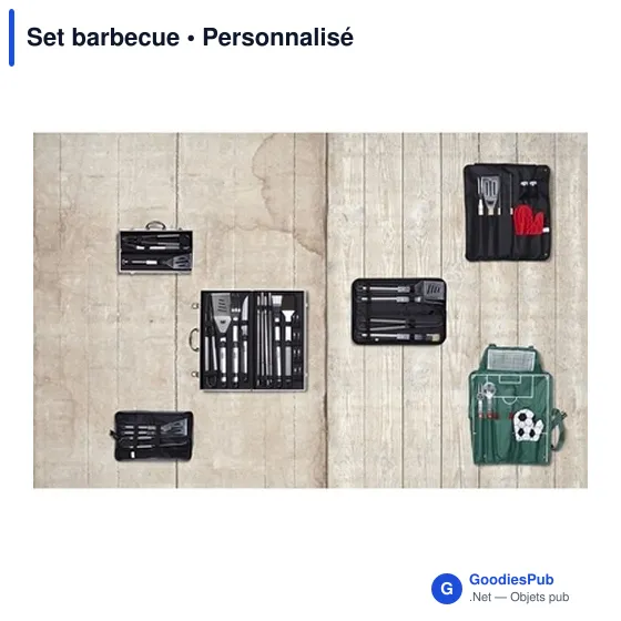 Set barbecue personnalisable avec logo - Accessoires barbecue - Image 2