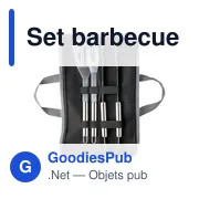 Set barbecue personnalisable avec logo - Accessoires barbecue - Miniature 3