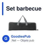 Set barbecue personnalisable avec logo - Accessoires barbecue - Miniature 4