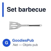 Set barbecue personnalisable avec logo - Accessoires barbecue - Miniature 6