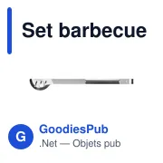 Set barbecue personnalisable avec logo - Accessoires barbecue - Miniature 7