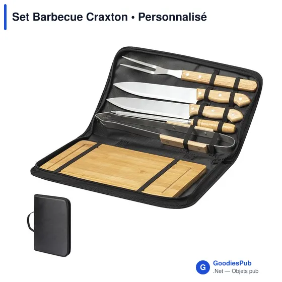 Set Barbecue personnalisable Craxton avec logo - Image 1