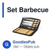 Set Barbecue personnalisable Craxton avec logo - Miniature 2