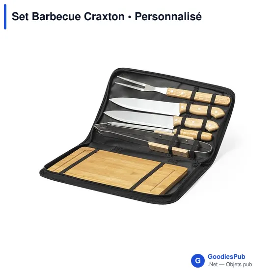 Set Barbecue personnalisable Craxton avec logo - Image 2