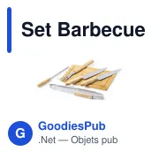 Set Barbecue personnalisable Craxton avec logo - Miniature 4