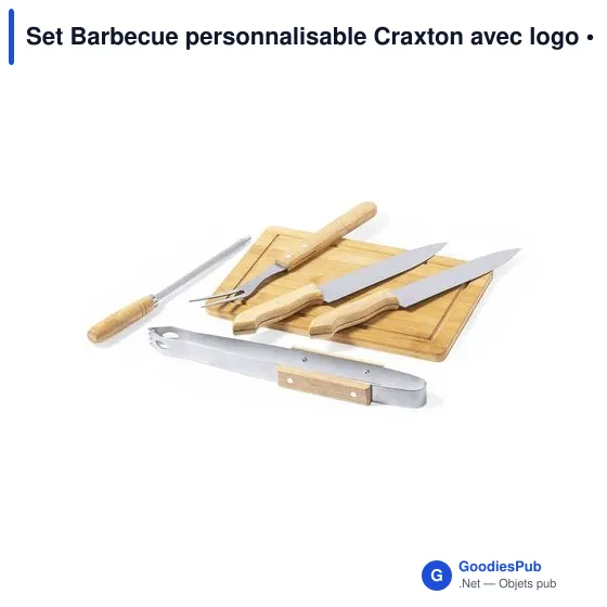 Set Barbecue personnalisable Craxton avec logo - Image 5