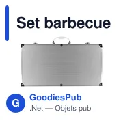 Set barbecue personnalisable avec logo - Set barbecue Dawn - Miniature 1