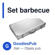 Set barbecue personnalisable avec logo - Set barbecue Dawn - Miniature 3