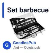 Set barbecue personnalisable avec logo - Set barbecue Dawn - Miniature 4