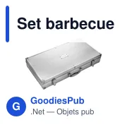 Set barbecue personnalisable avec logo - Set barbecue Dawn - Miniature 7
