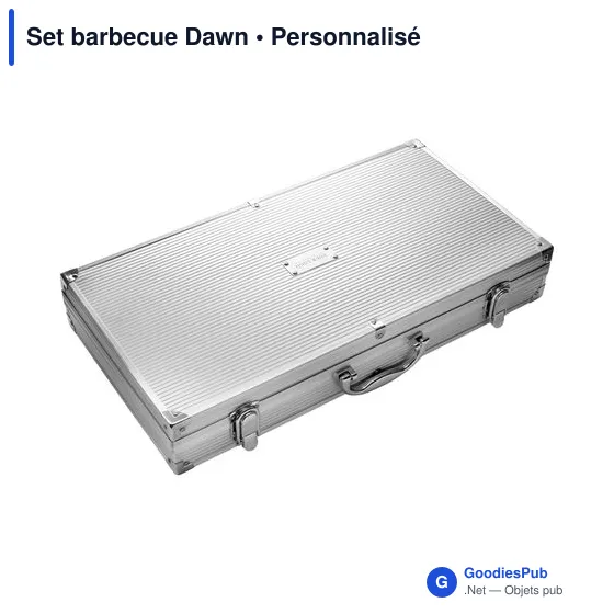 Set barbecue personnalisable avec logo - Set barbecue Dawn - Image 7