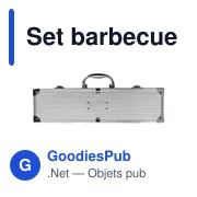 Set barbecue personnalisable avec logo - Jennifer - Miniature 1