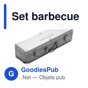 Set barbecue personnalisable avec logo - Jennifer - Miniature 2