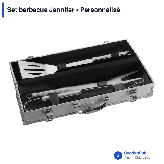 Set barbecue personnalisable avec logo - Jennifer - Image 4