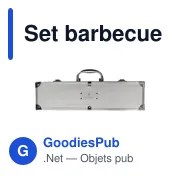 Set barbecue personnalisable avec logo - Jennifer - Miniature 5
