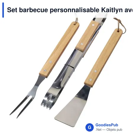 Set barbecue personnalisable Kaitlyn avec logo