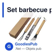 Set barbecue personnalisable Kaitlyn avec logo - Miniature 5