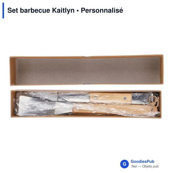 Set barbecue personnalisable Kaitlyn avec logo - Image 6