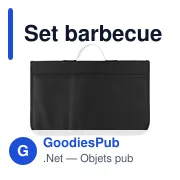 Set barbecue personnalisable avec logo - Set barbecue Kathleen - Miniature 1