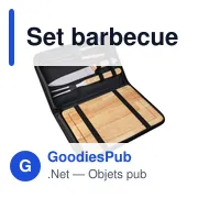 Set barbecue personnalisable avec logo - Set barbecue Kathleen - Miniature 3