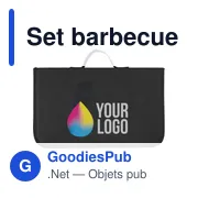 Set barbecue personnalisable avec logo - Set barbecue Kathleen - Miniature 4