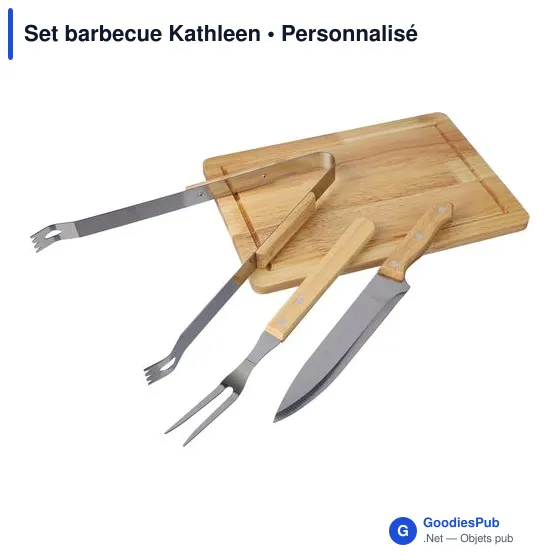 Set barbecue personnalisable avec logo - Set barbecue Kathleen - Image 6