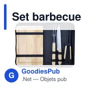 Set barbecue personnalisable avec logo - Set barbecue Kathleen - Miniature 7