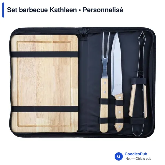 Set barbecue personnalisable avec logo - Set barbecue Kathleen - Image 7