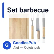Set barbecue personnalisable avec logo - Set barbecue Kathleen - Miniature 8