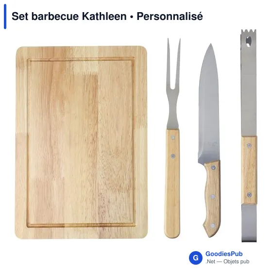 Set barbecue personnalisable avec logo - Set barbecue Kathleen - Image 8