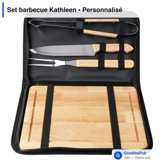 Set barbecue personnalisable avec logo - Set barbecue Kathleen - Image 9